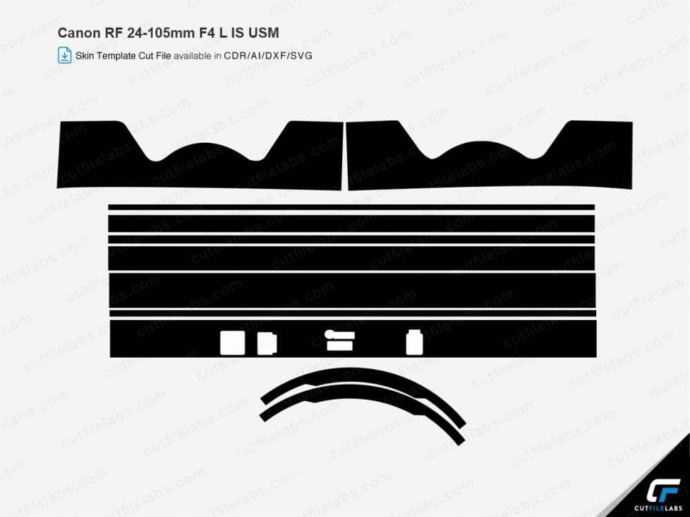 Canon RF 24-105mm F4 L IS USM Cut File Template