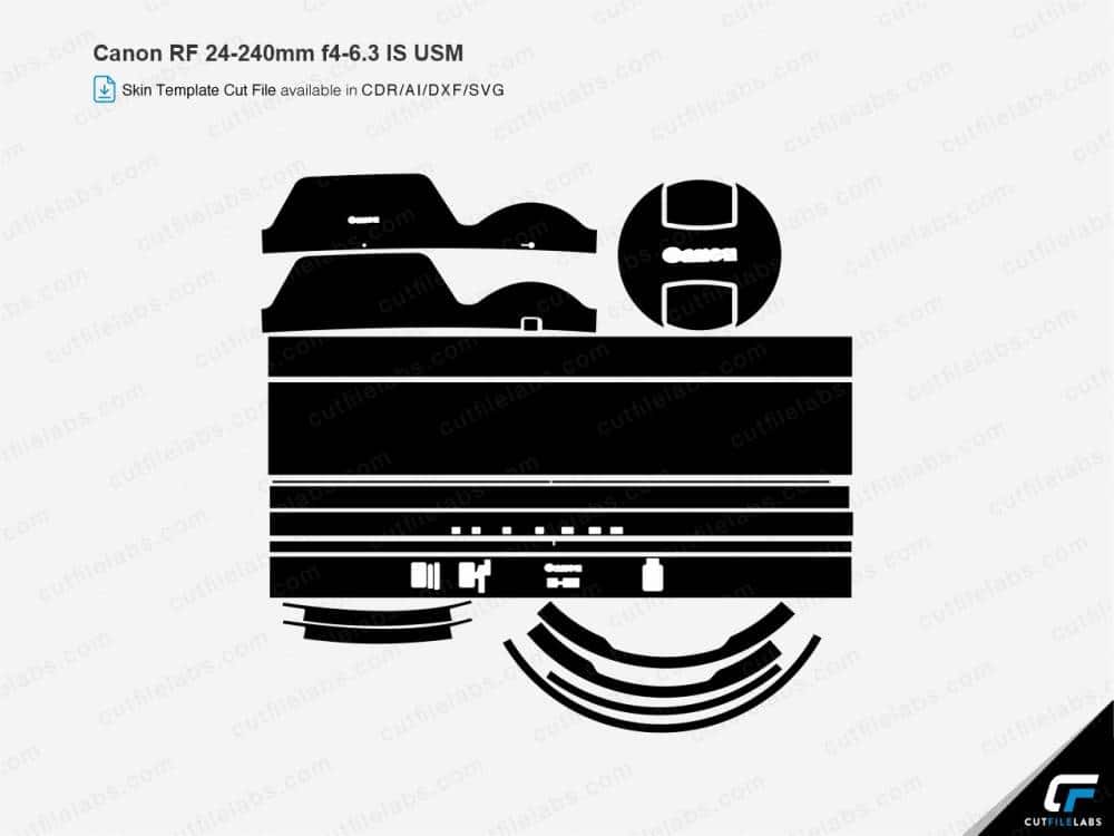 Canon RF 24-240mm f4-6.3 IS USM Cut File Template