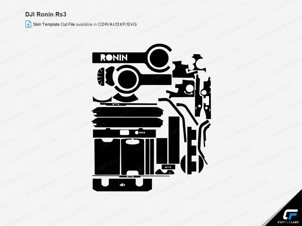 DJI Ronin RS3 Cut File Template
