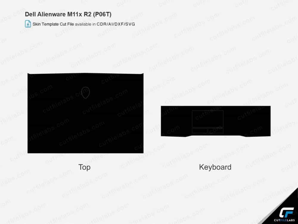 Dell Alienware M11x R2 (P06T) (2011) Cut File Template