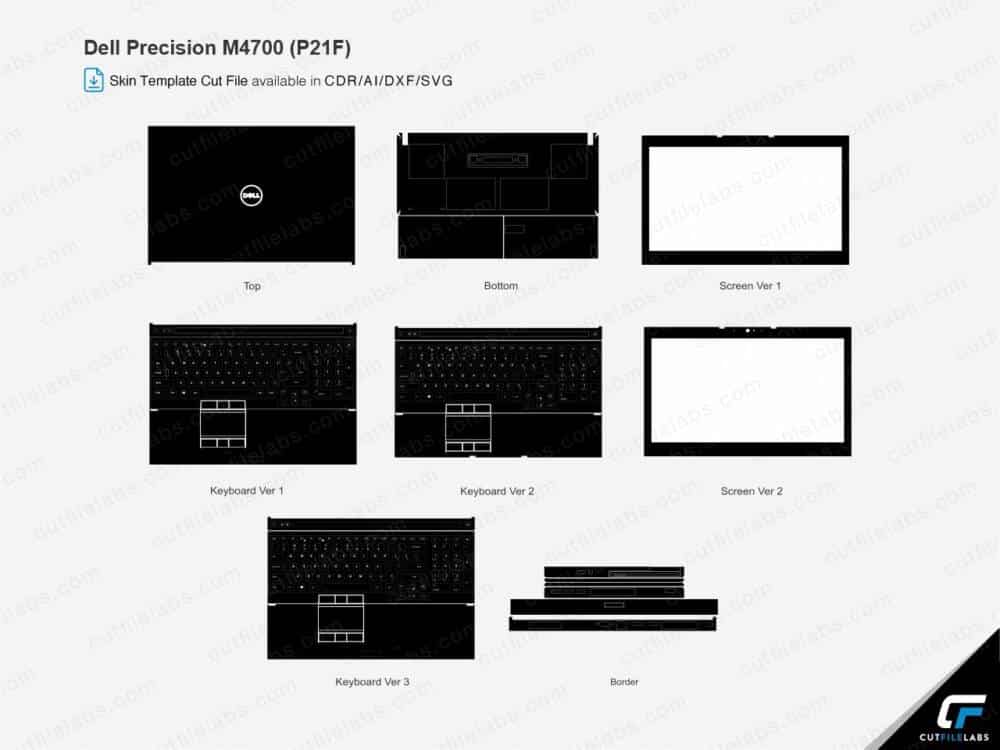 Dell Precision M4700 (P21F) Cut File Template