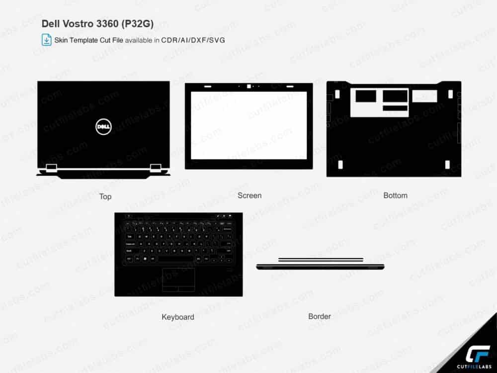 Dell Vostro 3360 (P32G) (2012) Cut File Template