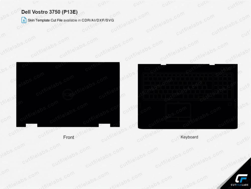 Dell Vostro 3750 (P13E) Cut File Template