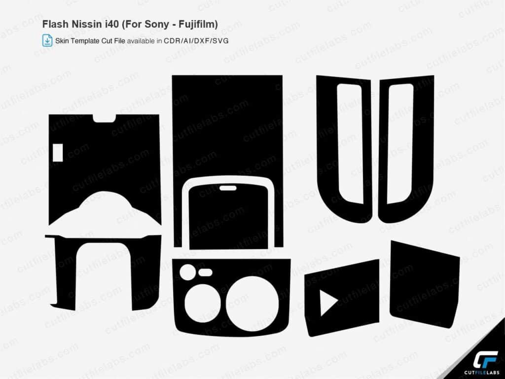 Flash Nissin i40 (For Sony – Fujifilm) Cut File Template