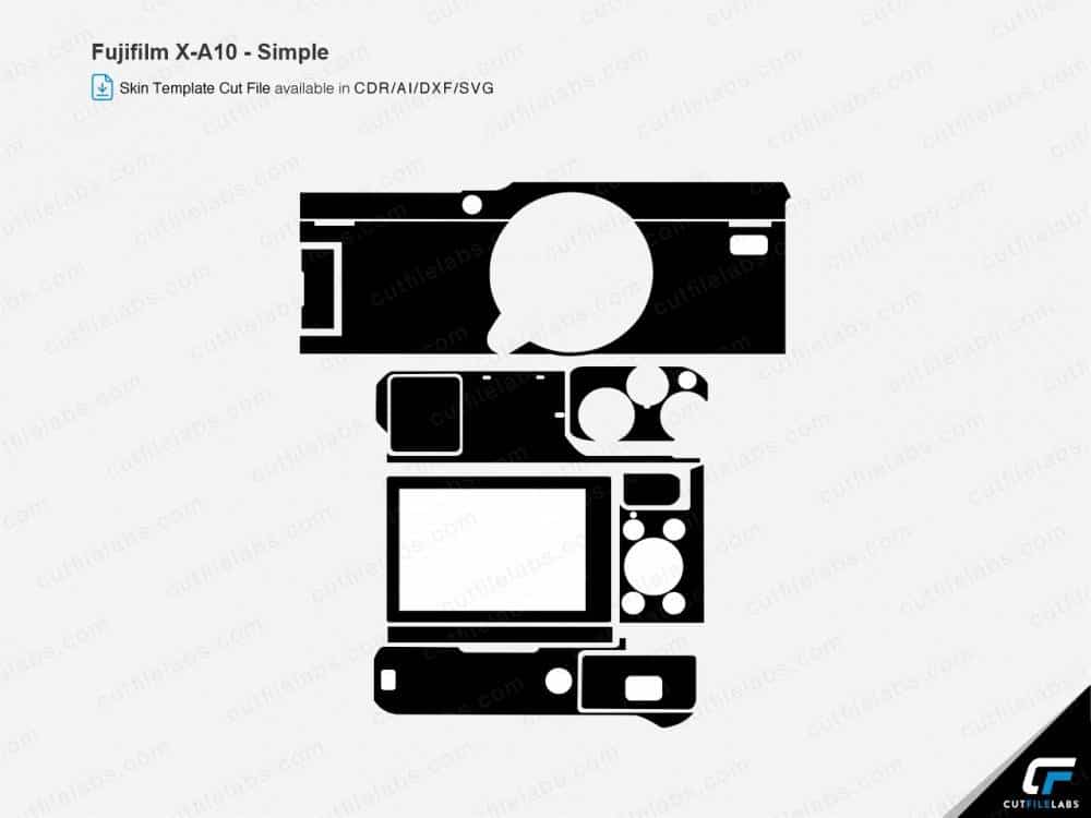 Fujifilm X-A10 Cut File Template