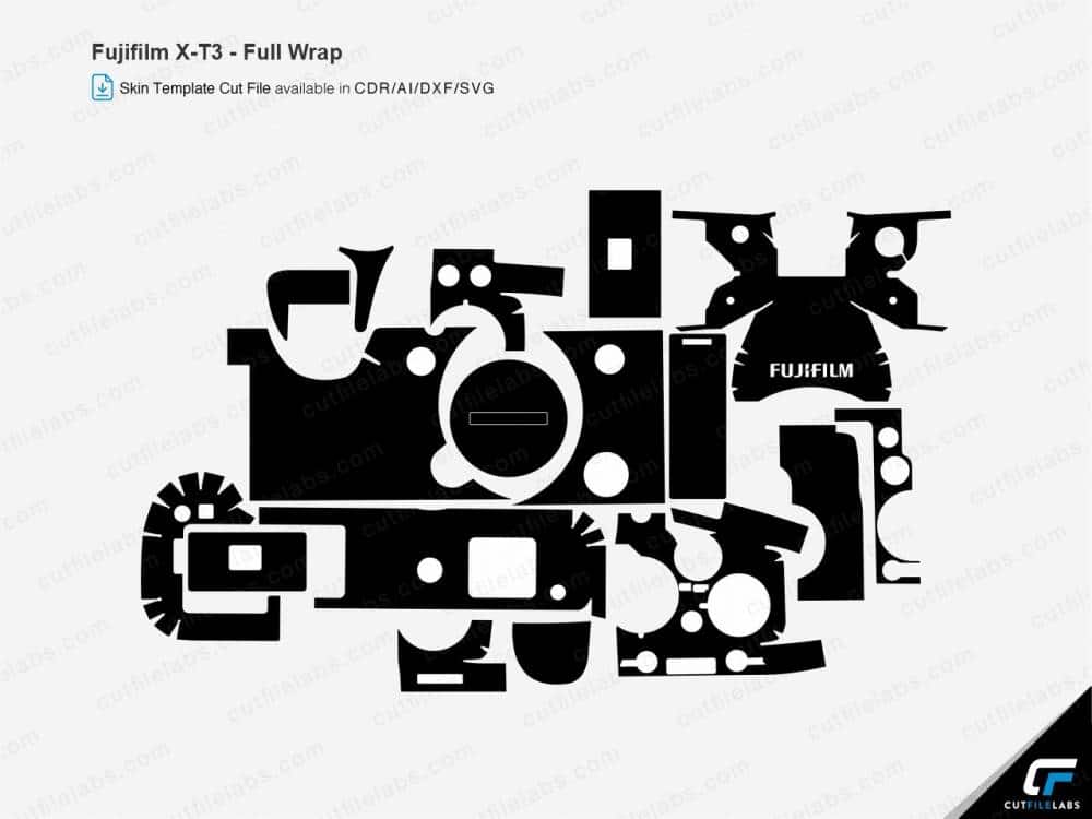 Fujifilm X-T3 Cut File Template