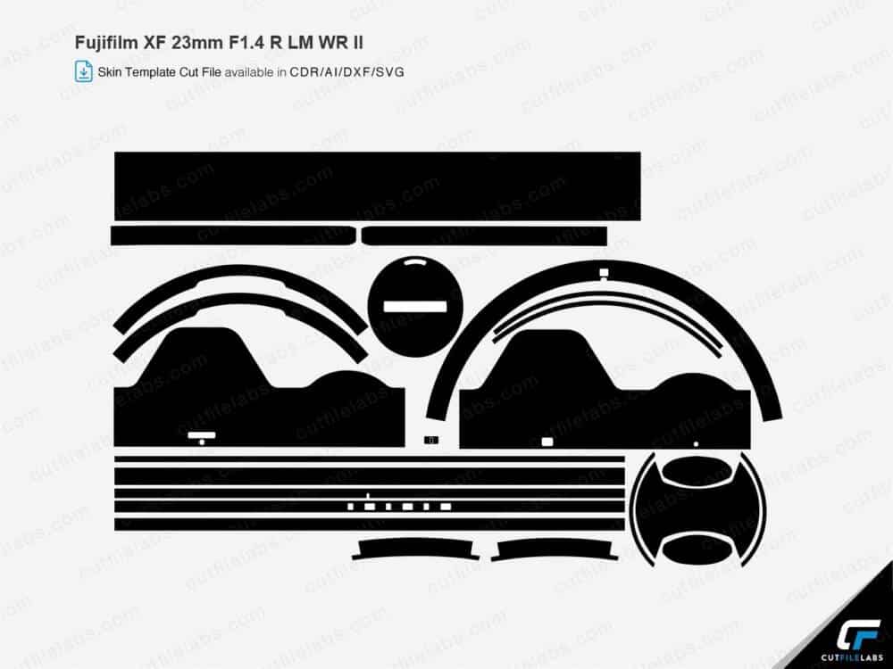 Fujifilm XF 23mm F1.4 R LM WR II Cut File Template