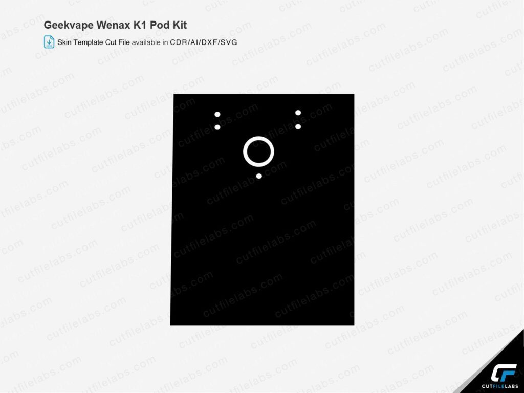 Geekvape Wenax K1 Pod Kit Cut File Template