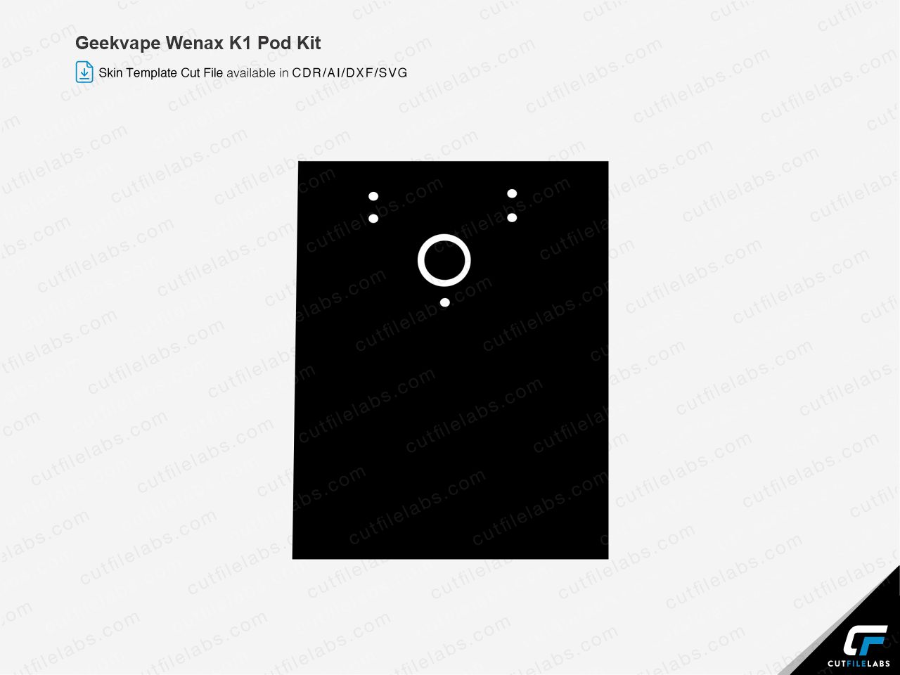 Geekvape Wenax K1 Pod Kit (2022) Cut File Template