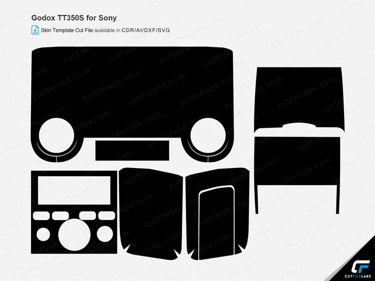 Godox TT350S for Sony (2017) Cut File Template