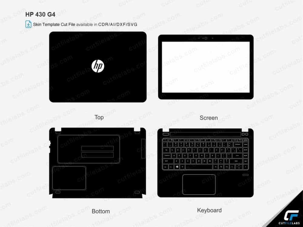 HP ProBook 430 G4 Cut File Template