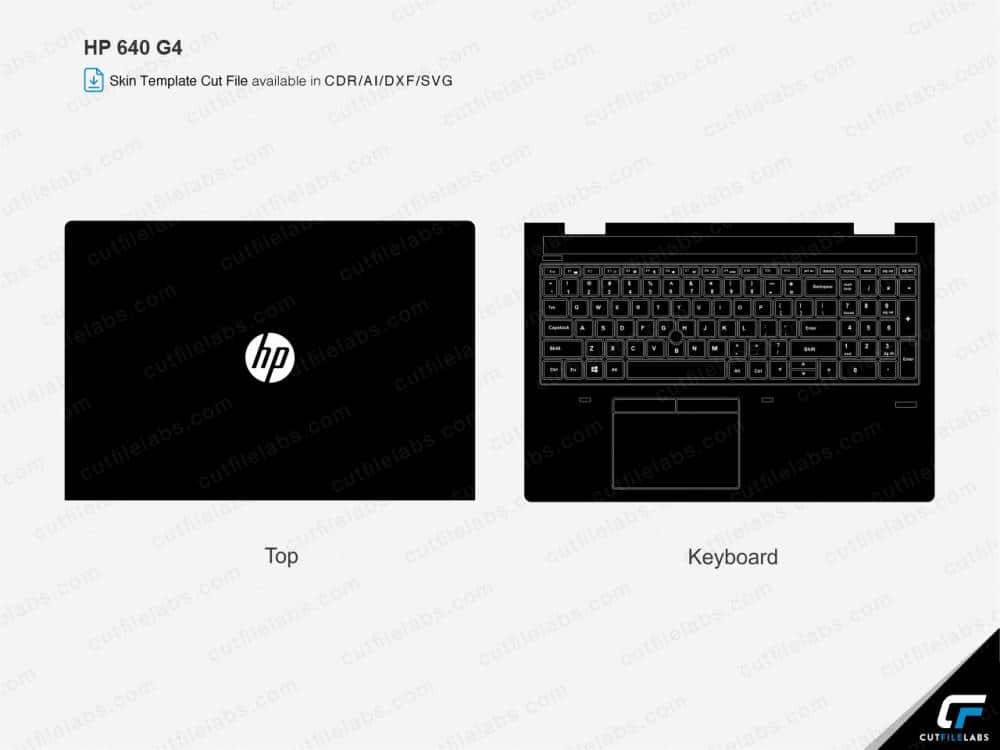 HP ProBook 640 G4 Cut File Template