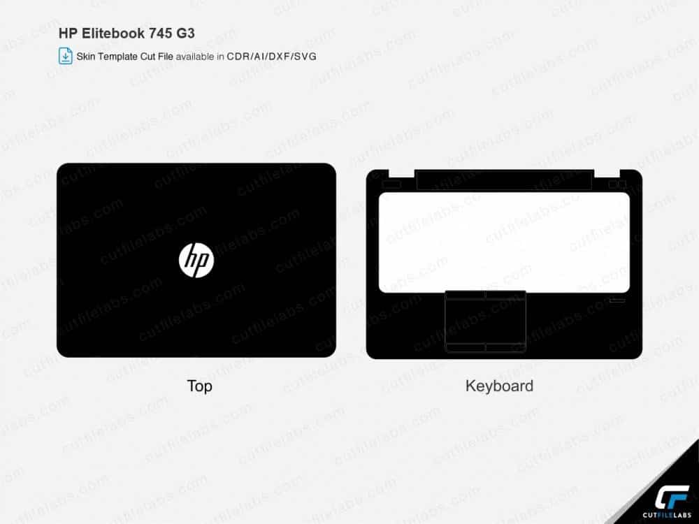 HP Elitebook 745 G3 Cut File Template