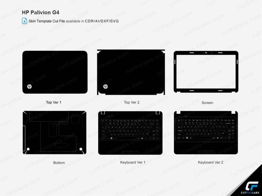 HP Pavilion G4 (2013) Cut File Template