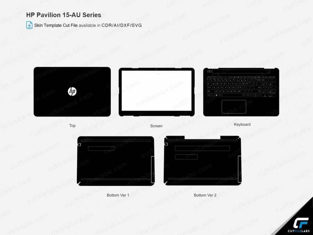 HP Pavilion 15-au Series Cut File Template