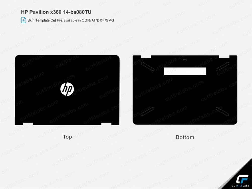 HP Pavilion x360 14-ba080TU Cut File Template