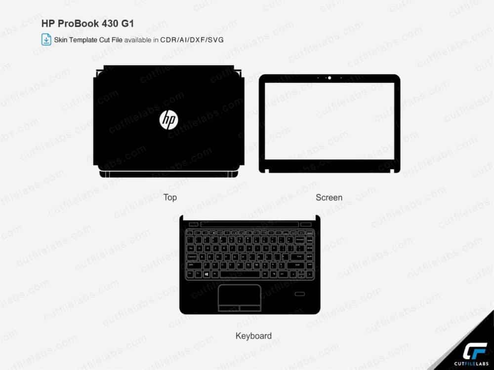 HP ProBook 430 G1 (2015) Cut File Template