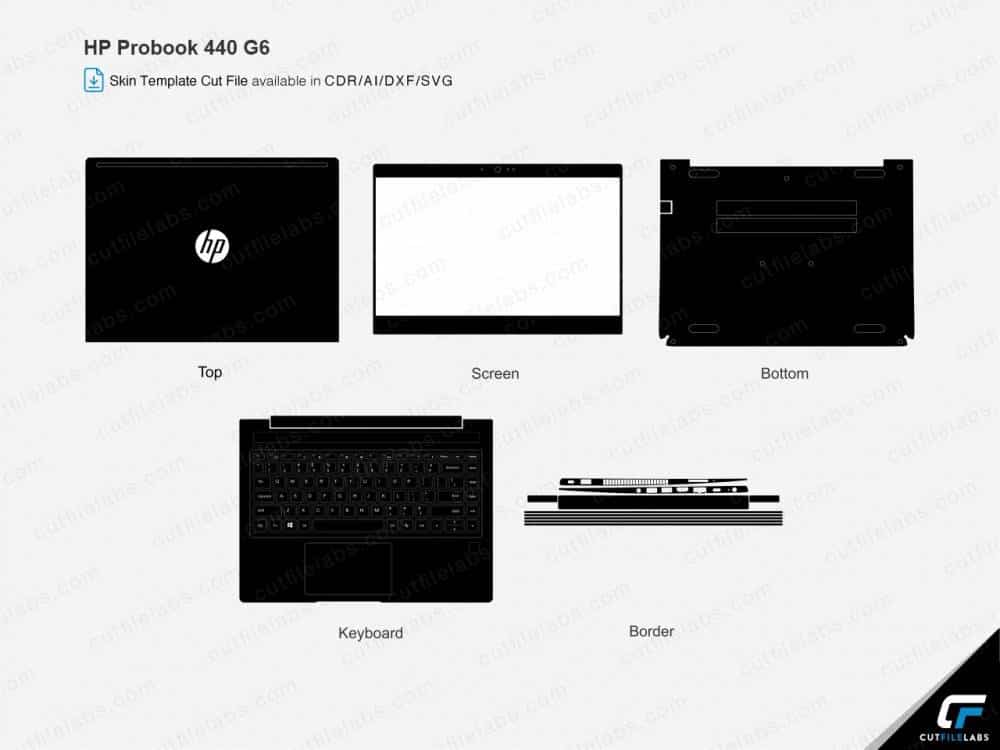 HP ProBook 440 G6 (2019) Cut File Template