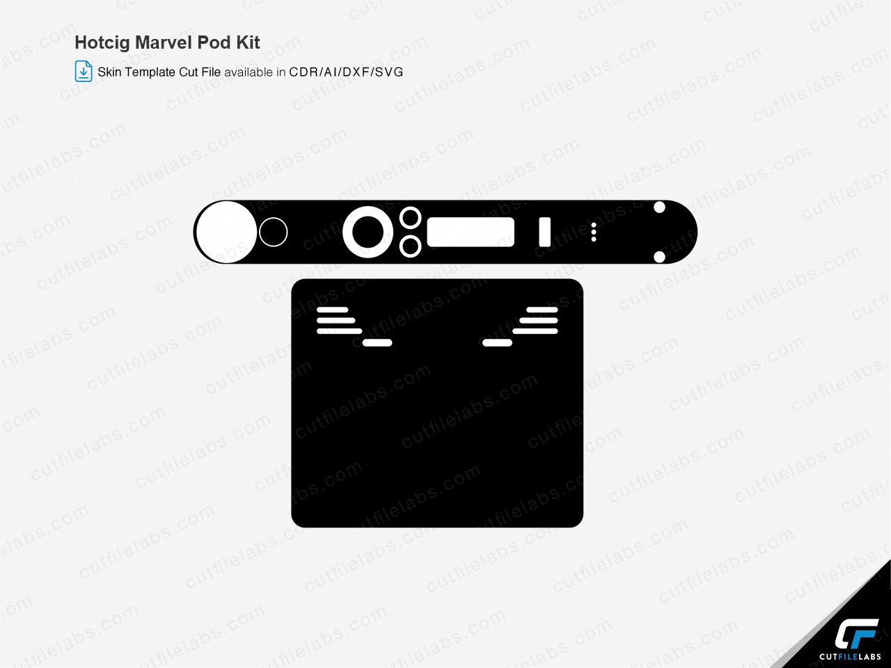 Hotcig Marvel Pod Kit (2019) Cut File Template