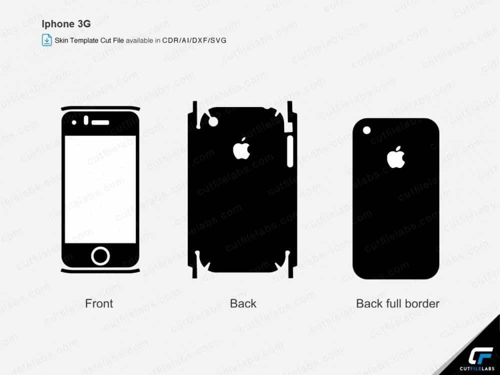 iPhone 3G (2008) Cut File Template