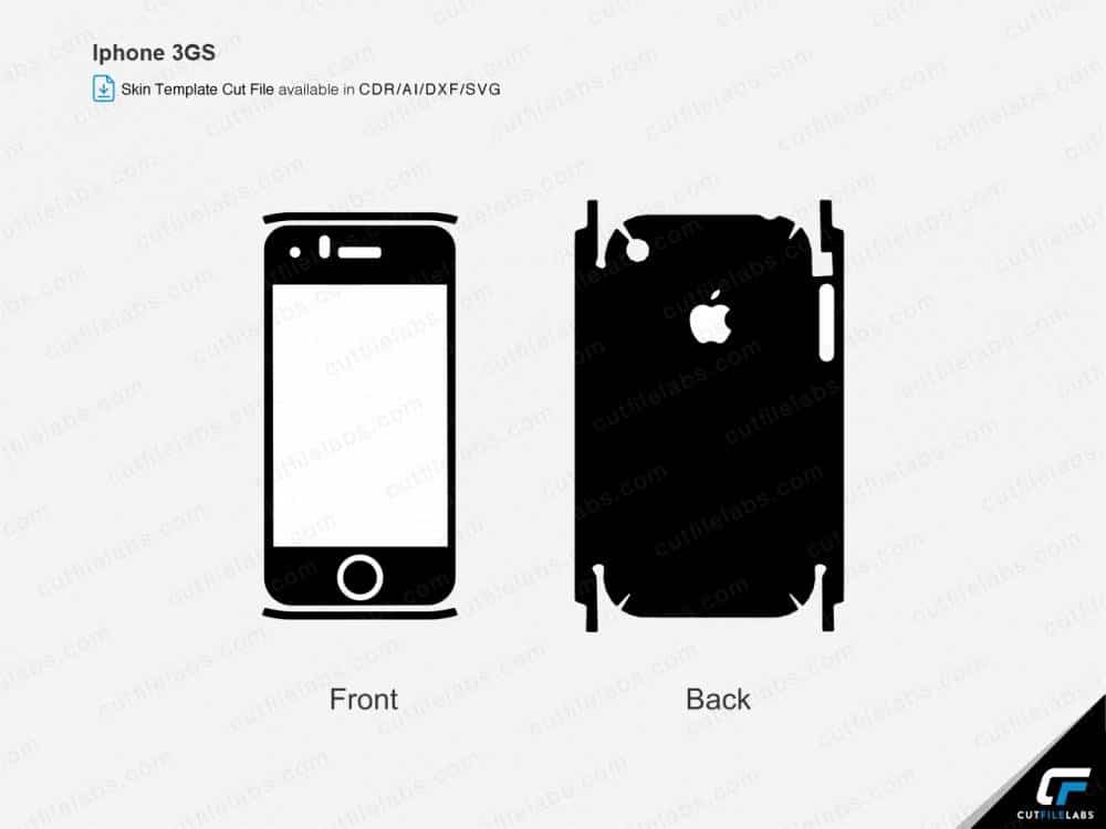 iPhone 3GS (2009) Cut File Template