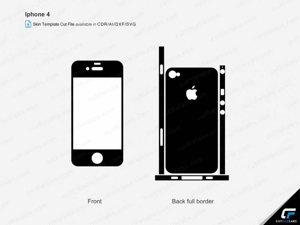 iPhone 4 (2010) Cut File Template