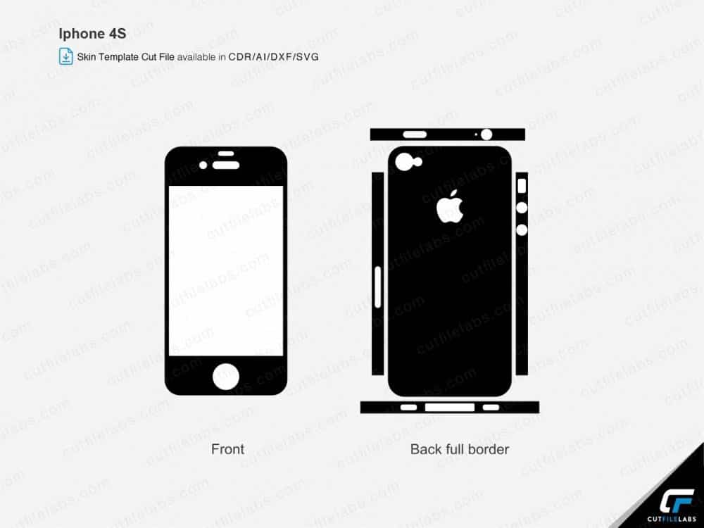 iPhone 4S (2011) Cut File Template