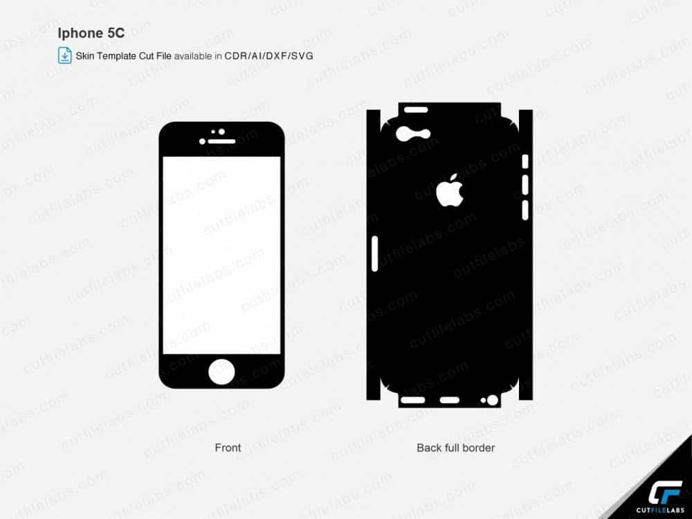 iPhone 5C Cut File Template