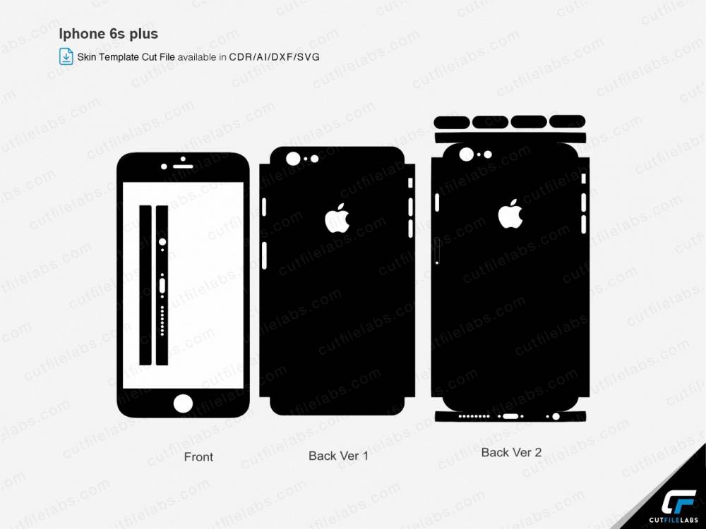 iPhone 6s plus Cut File Template