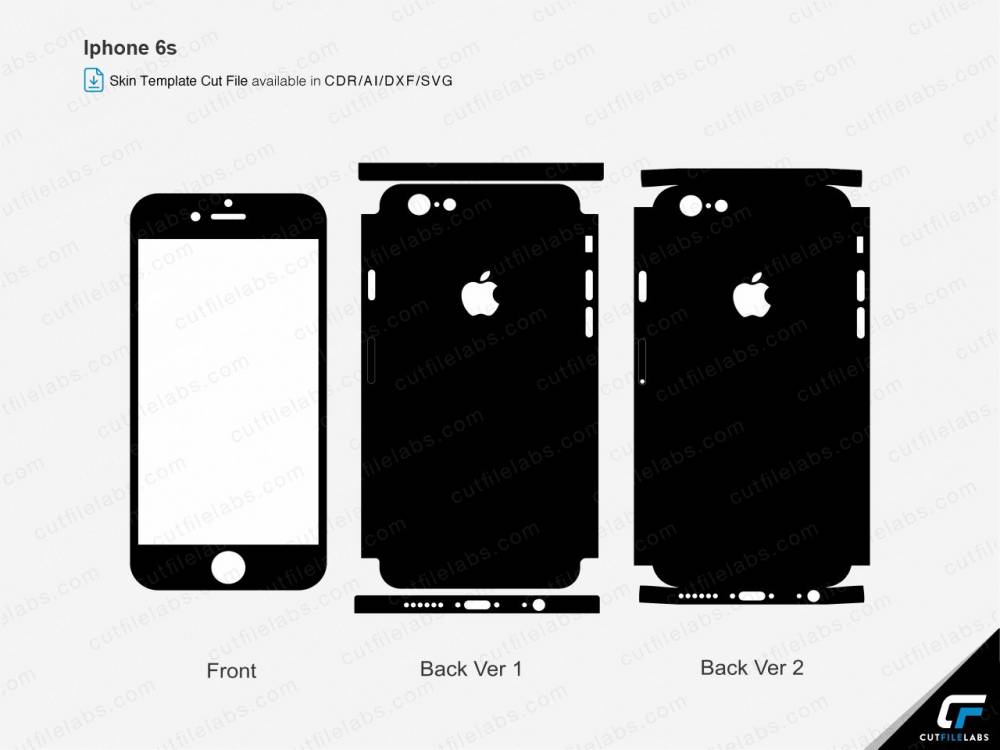 iPhone 6s (2015) Cut File Template | CutFileLabs