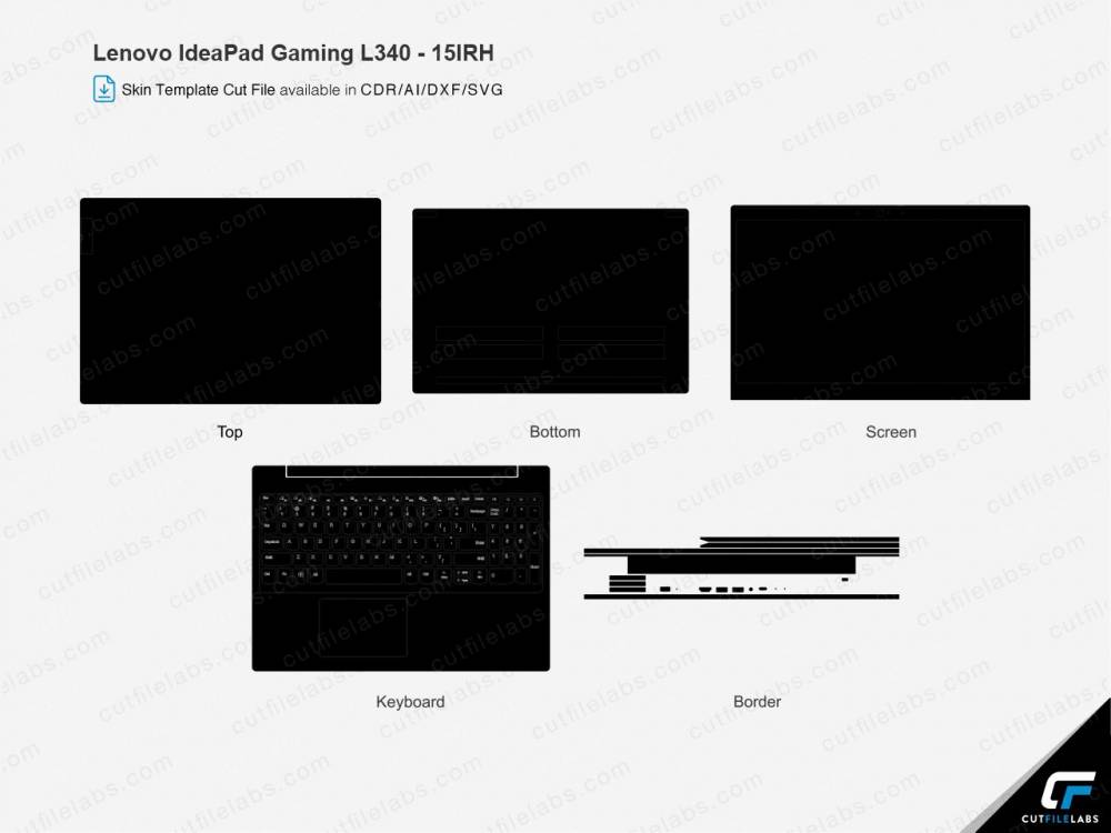 Lenovo IdeaPad L340 – 15IRH Cut File Template