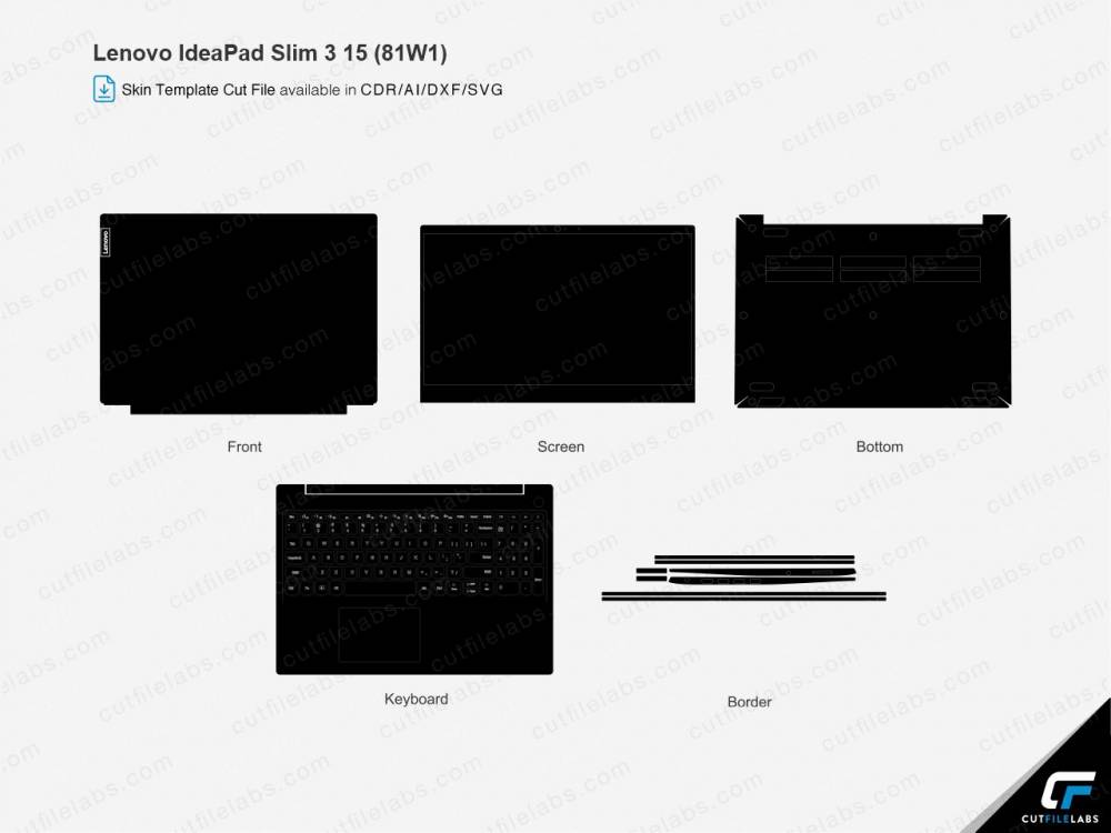 Lenovo IdeaPad Slim 3 15″ (81W1) Cut File Template