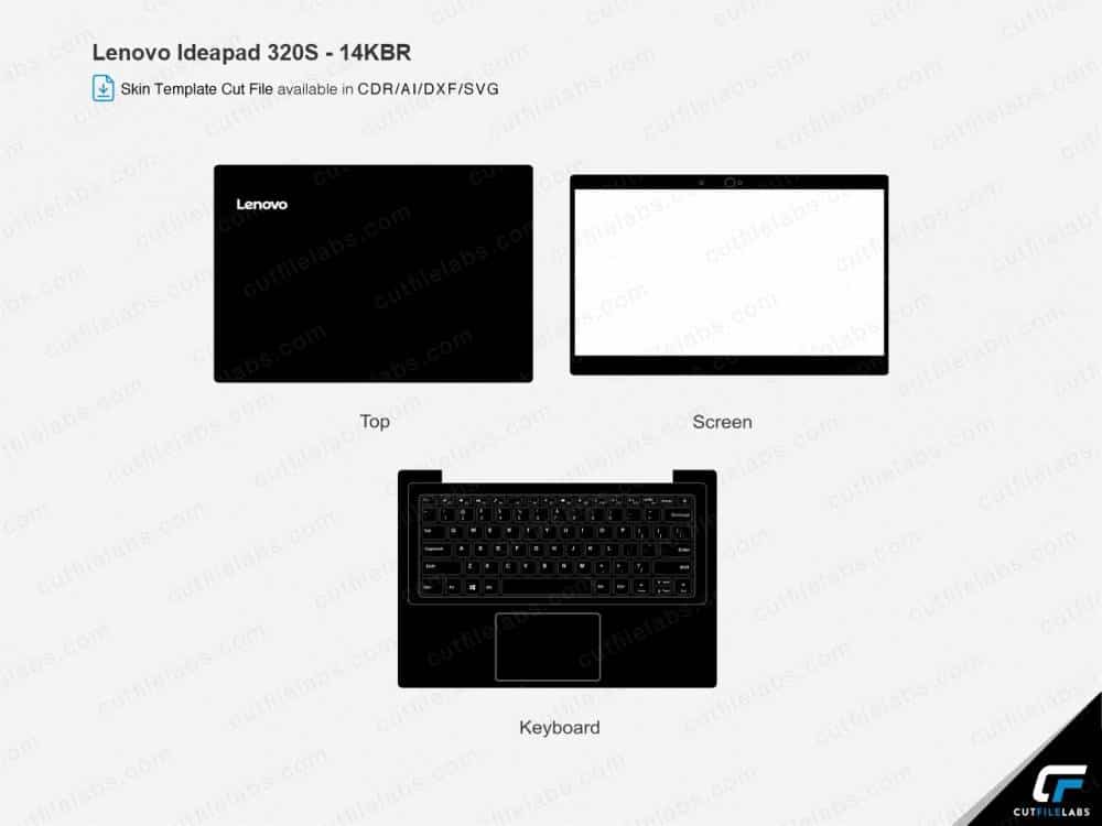 Lenovo IdeaPad 320s – 14KBR (2018) Cut File Template