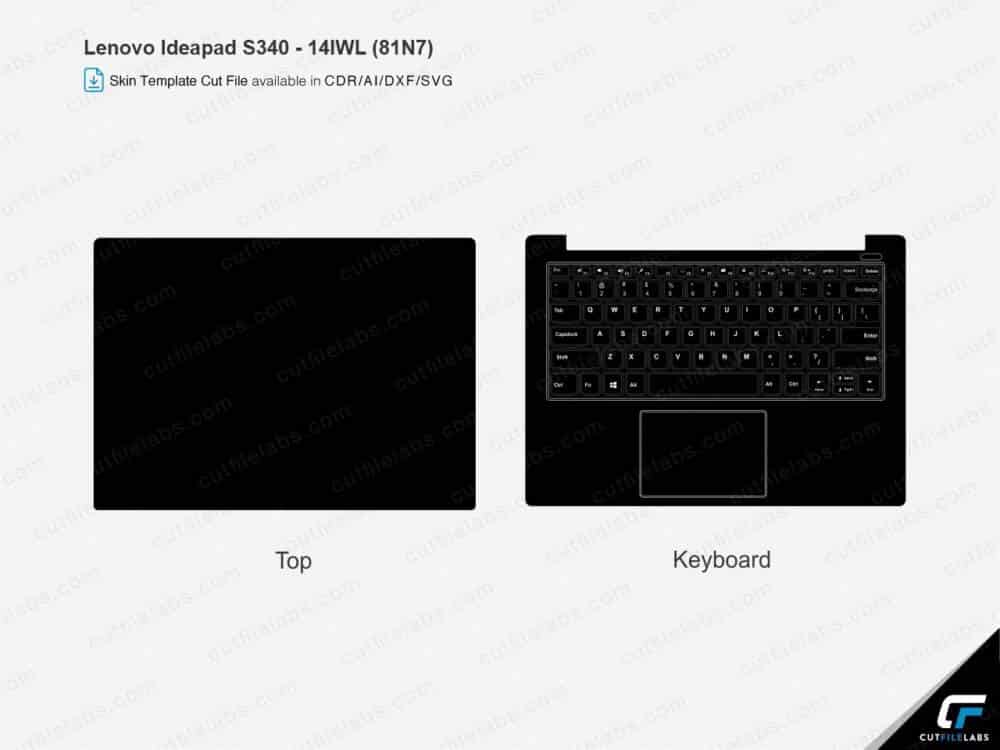 Lenovo ideaPad S340-14IWL (81N7) Cut File Template