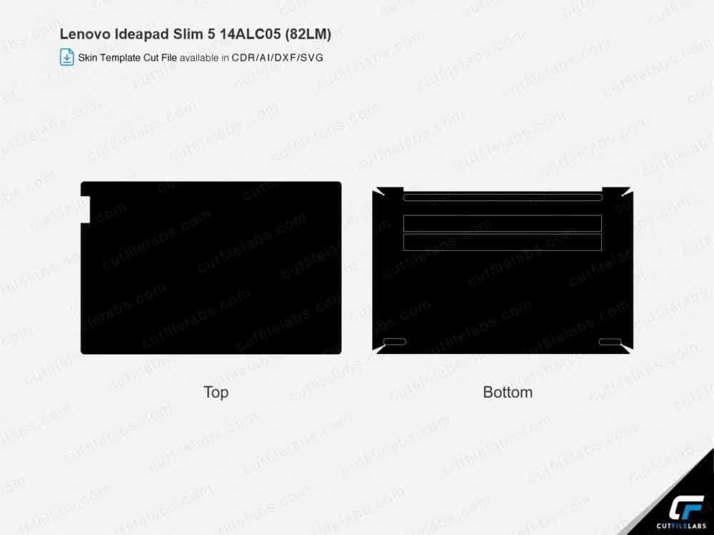 Lenovo IdeaPad Slim 5 14ALC05 (82LM) (2020) Cut File Template