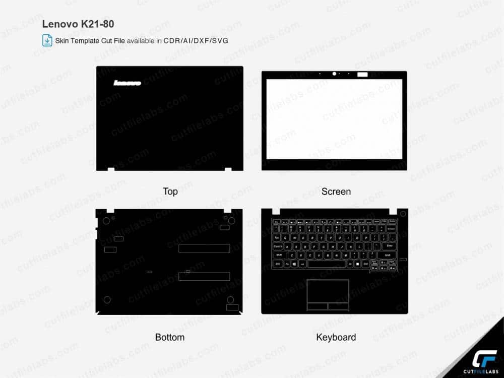 Lenovo K21-80 (2020) Cut File Template