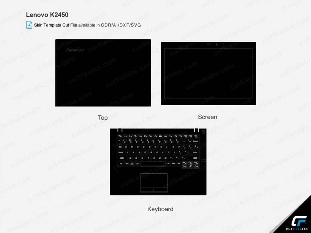 Lenovo K2450 Cut File Template