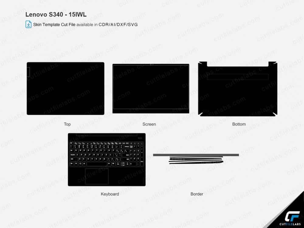 Lenovo S340 15IWL (2019) Cut File Template