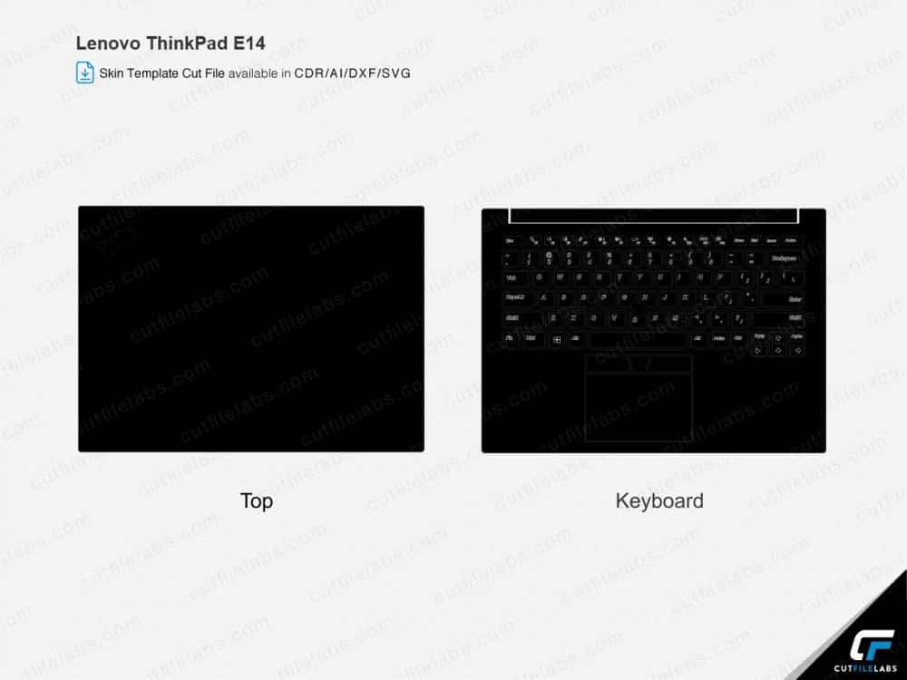Lenovo Thinkpad E14 Cut File Template
