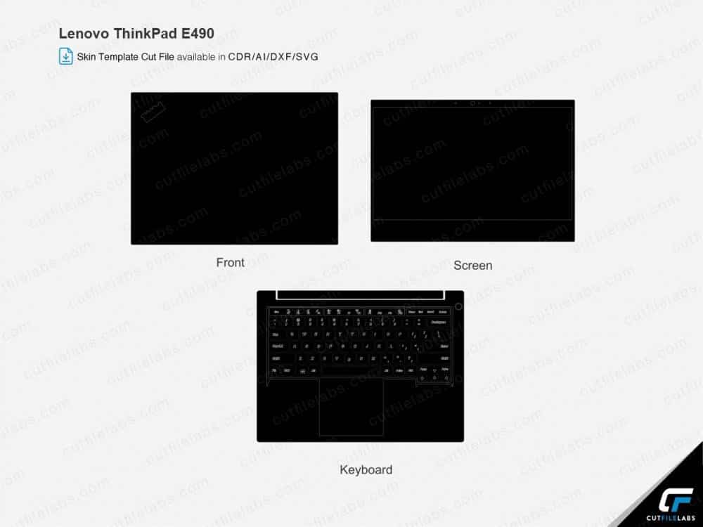 Lenovo Thinkpad E490 Cut File Template