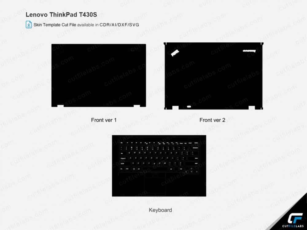 Lenovo ThinkPad T430s (2012) Cut File Template