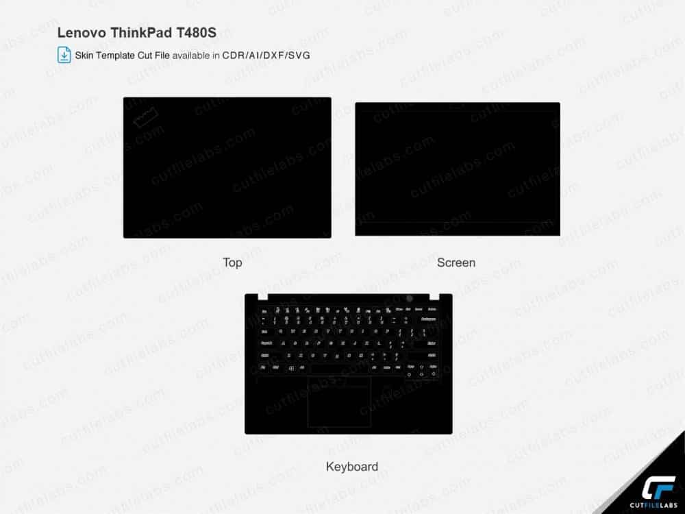 Lenovo Thinkpad T480s Cut File Template