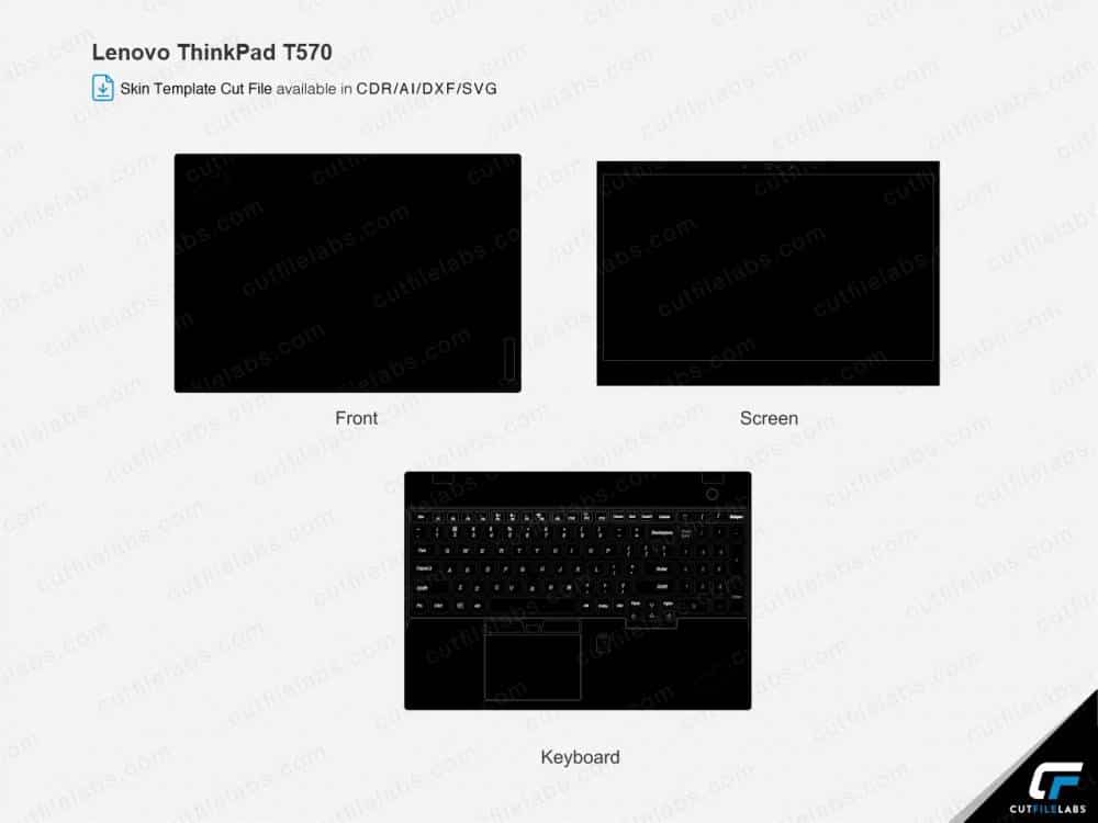 Lenovo Thinkpad T570 Cut File Template