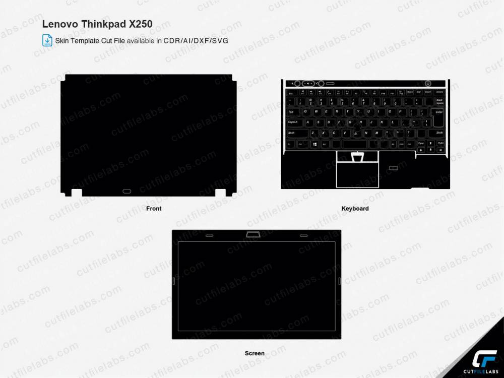 Lenovo Thinkpad X230 Cut File Template