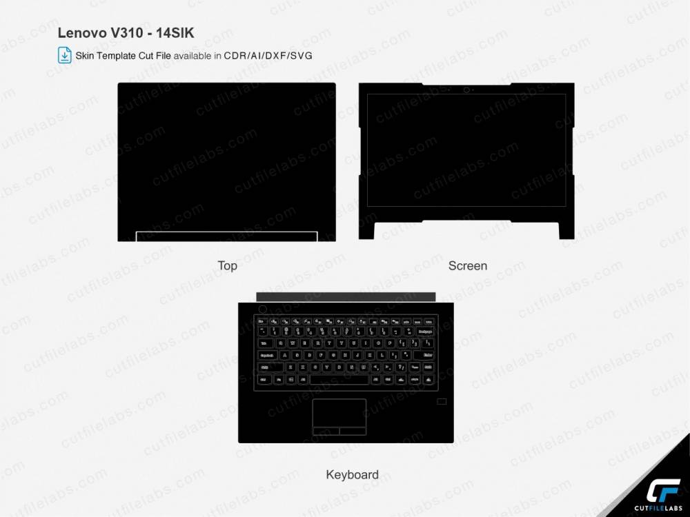 Lenovo V310-14SIK (2017) Cut File Template