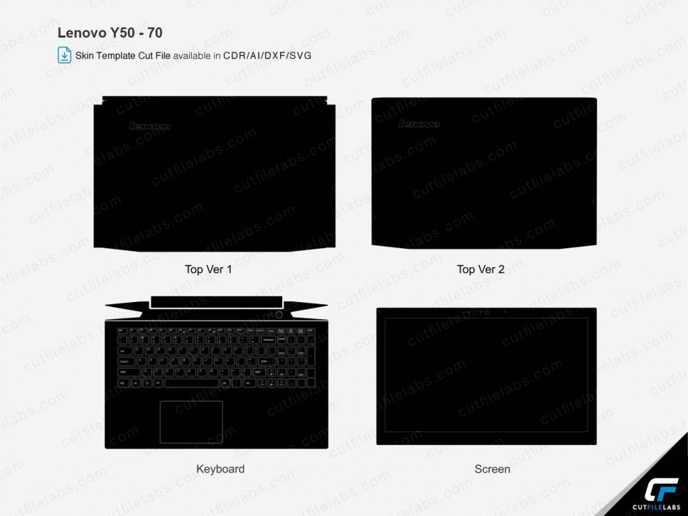 Lenovo Y50-70 (2014) Cut File Template