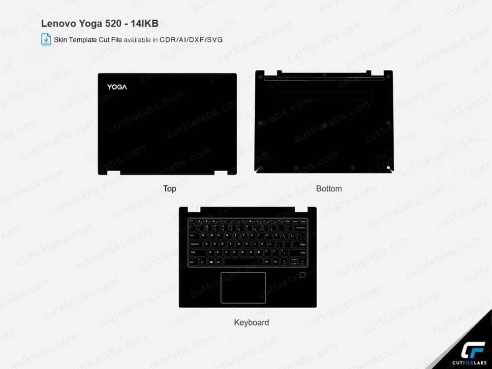 Lenovo Yoga 520-14IKB (2017) Cut File Template