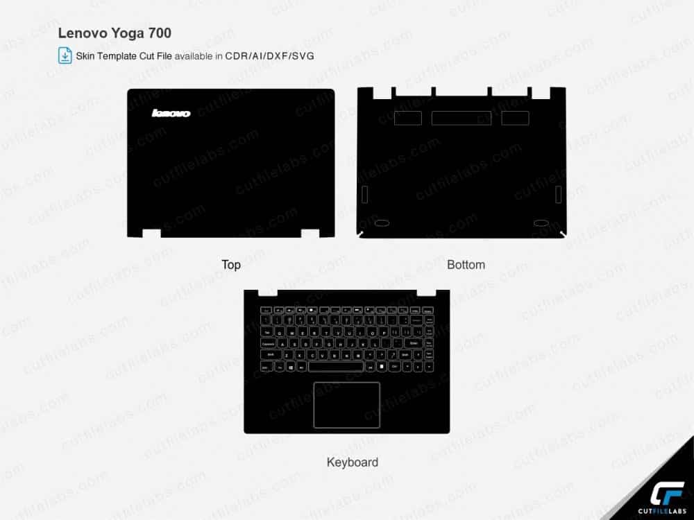 Lenovo Yoga 700 Cut File Template