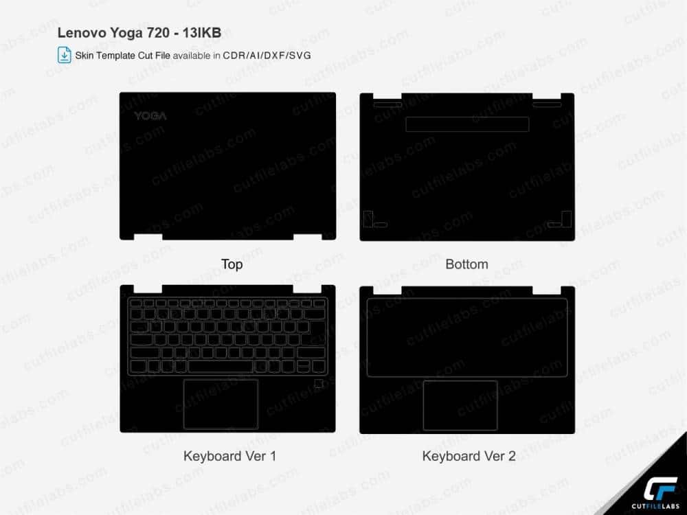 Lenovo Yoga 720 – 13lKB Cut File Template