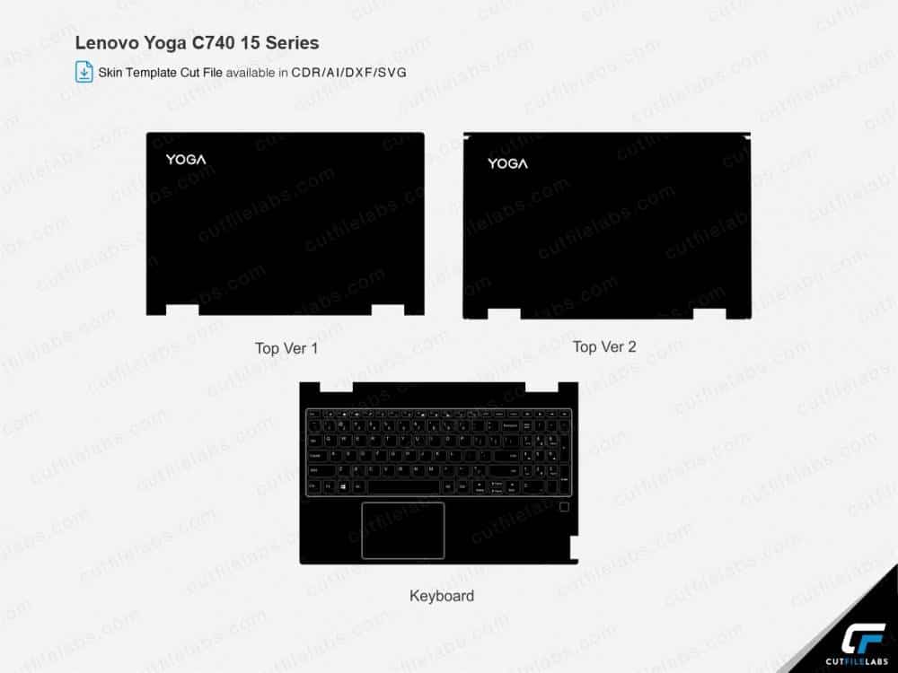 Lenovo Yoga C740 15 Series (2019) Cut File Template